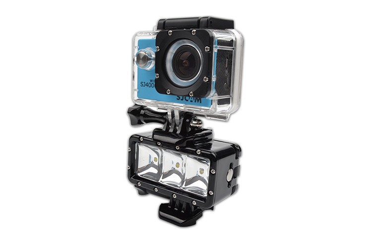 Gopro Underwater Waterproof LED Flash Diving Shooting Fill Light Lamp Mounts For SJCAM SJ4000 Gopro Camera Xiaoyi Sports Camera- (22)